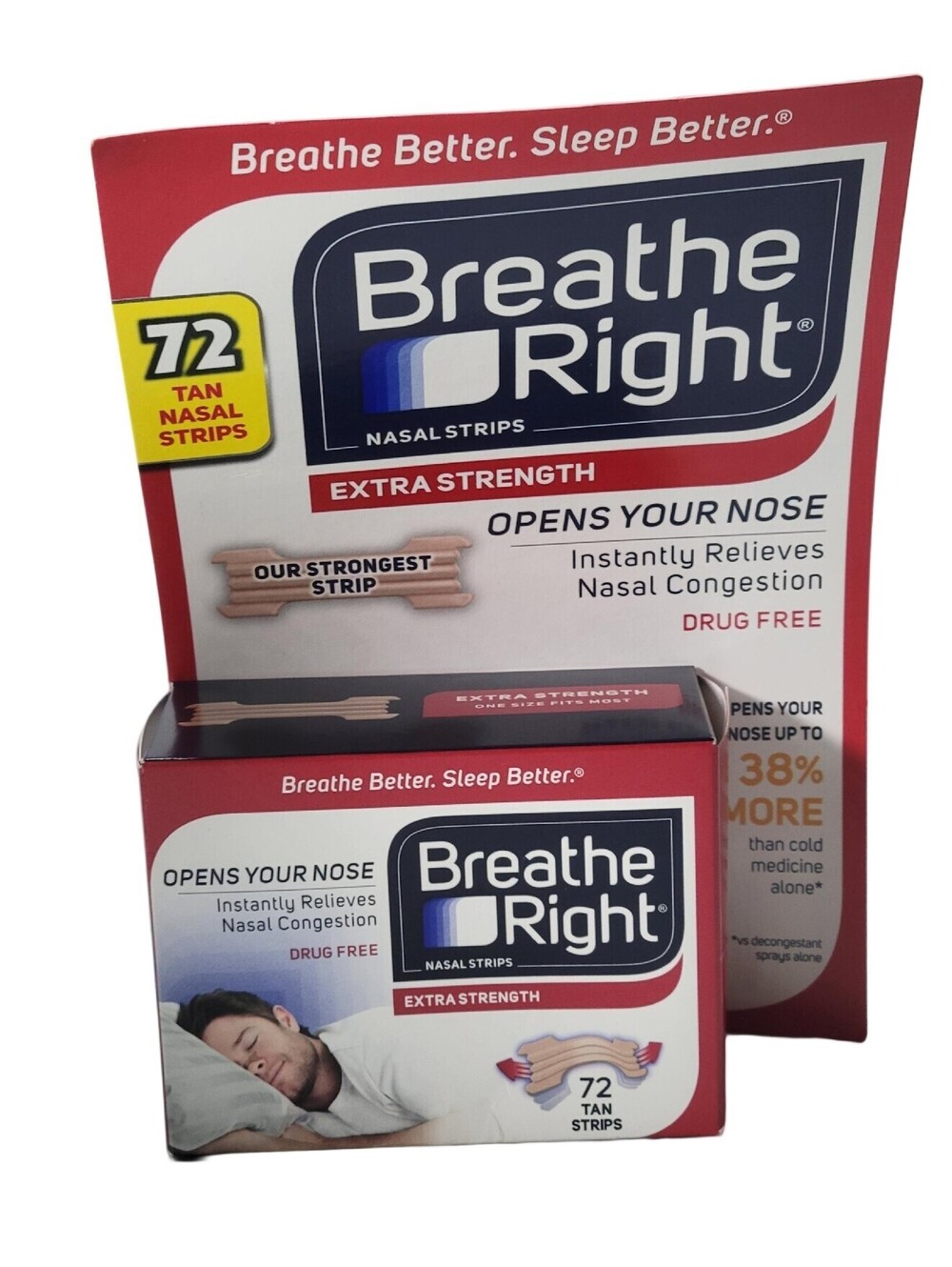 Breathe Right Nasal Strips, Extra Strength Tan,For Sensitive Skin (72 ct.)
